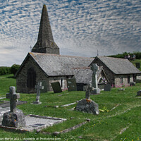 Buy canvas prints of St Enadoc Church,  Trebetherick, Cornwall  by Brian Pierce