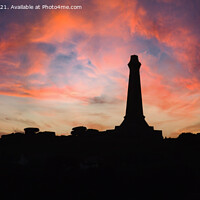 Buy canvas prints of Carn Brea Monument, Cornwall by Brian Pierce