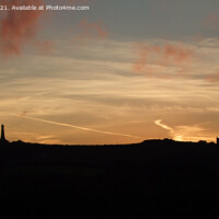 Buy canvas prints of Carn Brea Monument and Castle, Cornwall by Brian Pierce
