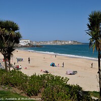 Buy canvas prints of Porthminster Beach, St Ives, Cornwall by Brian Pierce