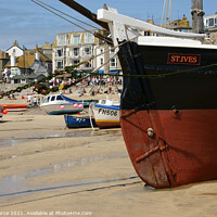 Buy canvas prints of St Ives Harbour, Cornwall by Brian Pierce