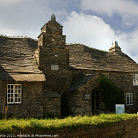 Buy canvas prints of The Old Post Office, Tintagel, Cornwall by Brian Pierce