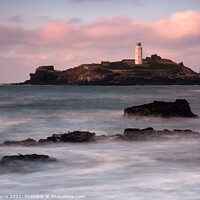 Buy canvas prints of Godrevy Lighthouse, Hayle, St Ives Bay, Cornwall  by Brian Pierce