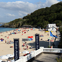 Buy canvas prints of Porthminster Beach, St Ives, Cornwall  by Brian Pierce