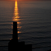 Buy canvas prints of Sunset at Wheal Coates by Brian Pierce