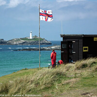 Buy canvas prints of The Lifeguard Lookout, Hayle, Gwithian, Cornwall  by Brian Pierce