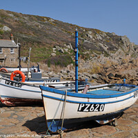 Buy canvas prints of Penberth Cove, West Cornwall by Brian Pierce