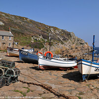 Buy canvas prints of Penberth Cove, West Cornwall  by Brian Pierce