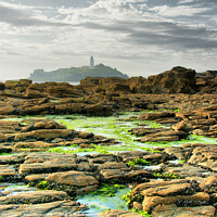 Buy canvas prints of Godrevy lighthouse, Cornwall by Brian Pierce