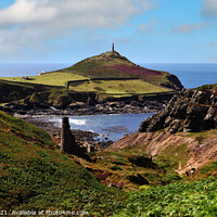 Buy canvas prints of Cape Cornwall and the Kenidjack Valley by Brian Pierce