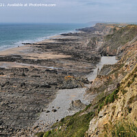 Buy canvas prints of Rocky Beach, Bude, Cornwall by Brian Pierce