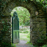 Buy canvas prints of The Garden Gate by Brian Pierce