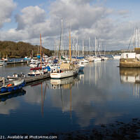 Buy canvas prints of Mylor Yacht Harbour, Cornwall by Brian Pierce