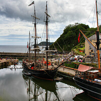 Buy canvas prints of Charlestown Historic Harbour, Cornwall by Brian Pierce