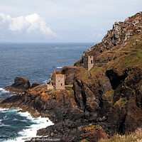 Buy canvas prints of Botallack Head and the Crown Engine Houses by Brian Pierce
