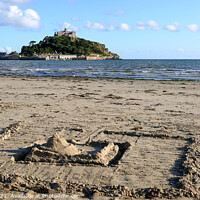 Buy canvas prints of Sandcastle and St Michael's Mount by Brian Pierce