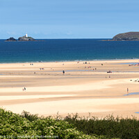 Buy canvas prints of View from Lelant and Porth Kidney to Hayle by Brian Pierce