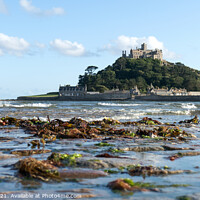 Buy canvas prints of Rising Tide,  St Michael's Mount,  Cornwall by Brian Pierce