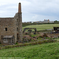 Buy canvas prints of West Wheal Owels Mine at Botallack dressed for fil by Brian Pierce