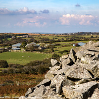 Buy canvas prints of The view from Carbilly Tor towards St Breward, Bod by Brian Pierce