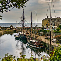 Buy canvas prints of Charlestown Historic Harbour, Cornwall by Brian Pierce