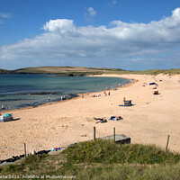 Buy canvas prints of Constantine Beach and Booby's Bay. Cornwall  by Brian Pierce
