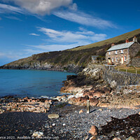 Buy canvas prints of Port Quin, North Cornwall by Brian Pierce