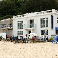 Buy canvas prints of Porthmindter Cafe, St Ives, Cornwall by Brian Pierce