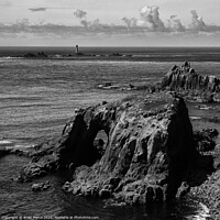 Buy canvas prints of Land's End and the Longships Lighthouse, Cornwall, by Brian Pierce