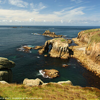 Buy canvas prints of Land's, End, Cornwall by Brian Pierce