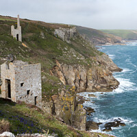 Buy canvas prints of Wheal Trewavas Engine Houses, Rinsey, Cornwall by Brian Pierce