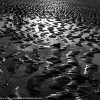 Buy canvas prints of Ripples in the Sand (Monochrome) by Brian Pierce