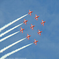 Buy canvas prints of Red Arrows by Brian Pierce