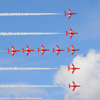 Buy canvas prints of Red Arrows  by Brian Pierce