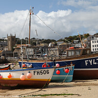 Buy canvas prints of boats on the beach at St Ives, Cornwall  by Brian Pierce