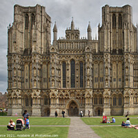 Buy canvas prints of Wells Cathedral, Somerset by Brian Pierce