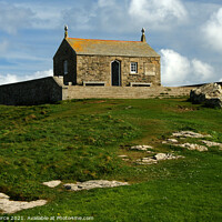 Buy canvas prints of The Chapel on the Island, St Ives, Cornwall  by Brian Pierce