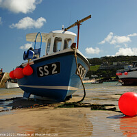 Buy canvas prints of SS2 in St Ives Harbour  by Brian Pierce