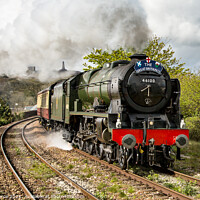 Buy canvas prints of The Royal Scot Hauls the Cornish Riviera Express p by Brian Pierce