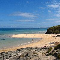 Buy canvas prints of Hayle Beach and Black Rock, Cornwall by Brian Pierce