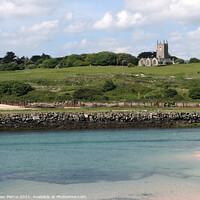 Buy canvas prints of St Uny Church, Lelant and the Hayle River by Brian Pierce