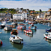 Buy canvas prints of Mevagissey Harbour, Cornwall by Brian Pierce