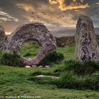 Buy canvas prints of Men-an-Tol, Penwith, Cornwall by Brian Pierce