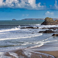 Buy canvas prints of St Agnes beach, Cornwall by Brian Pierce