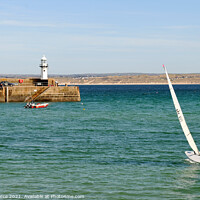Buy canvas prints of Sailing in St Ives Harbour by Brian Pierce