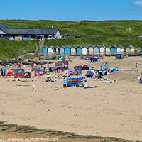 Buy canvas prints of Bude Beach, Cornwall by Brian Pierce