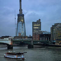 Buy canvas prints of Shard under construction by Brian Pierce