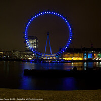 Buy canvas prints of London Eye at Night  by Brian Pierce
