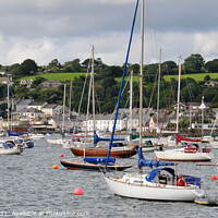Buy canvas prints of Yatchs in Falmouth Harbour by Brian Pierce