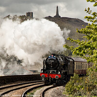 Buy canvas prints of Steam Locomotive approaching Redruth, Cornwall by Brian Pierce